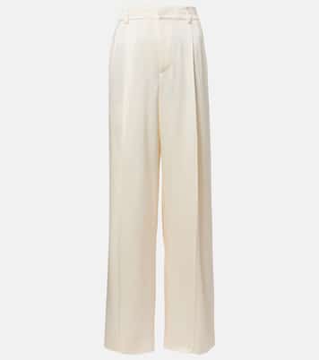 Weite Hose aus Satin | Vince