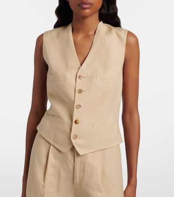 Jaiden linen vest | Ralph Lauren Collection