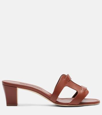 Grellanu 50 leather mules | Manolo Blahnik