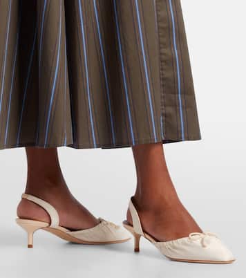 Slingback-Pumps Alba aus Satin | Staud