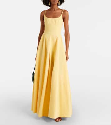 Robe longue Joy en coton mélangé | Staud
