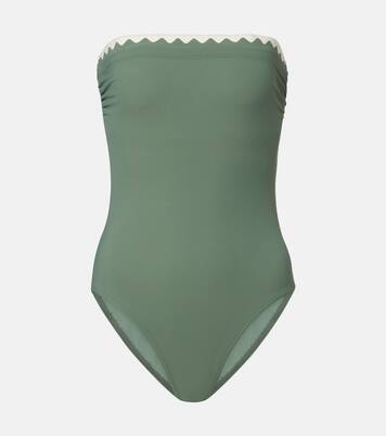 Lia scalloped bandeau swimsuit | Karla Colletto
