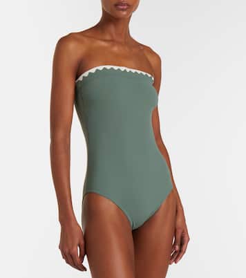 Lia scalloped bandeau swimsuit | Karla Colletto