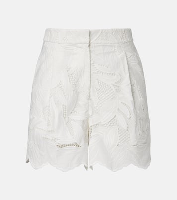 Embroidered mesh shorts | Erdem