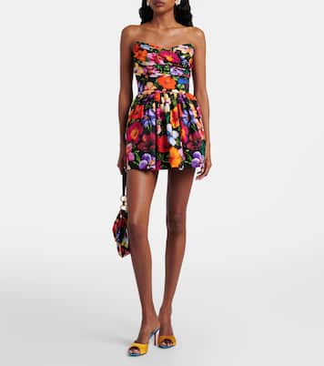 Floral cotton minidress | Dolce&Gabbana
