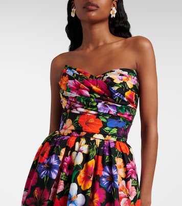 Floral cotton minidress | Dolce&Gabbana