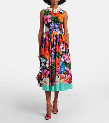 Midikleid aus Baumwolle | Dolce&Gabbana