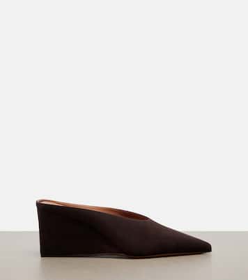 Cube suede wedge mules | Alaïa