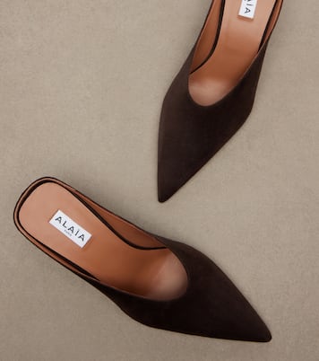 Cube suede wedge mules | Alaïa