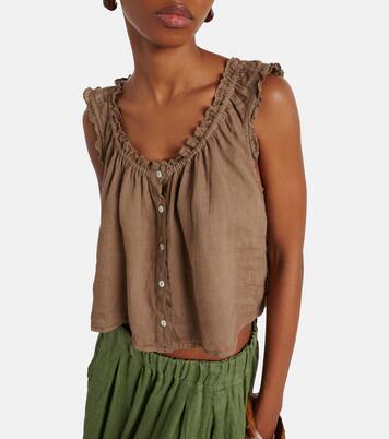 Tana linen top | Velvet