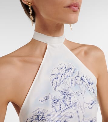 Self-tie silk top | Ferragamo