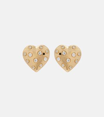 Crystal-embellished earrings | Self-Portrait