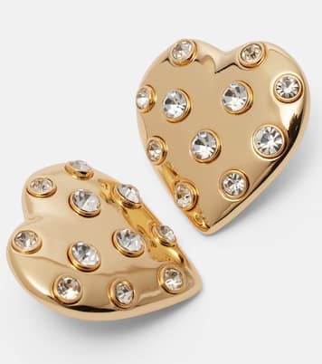 Crystal-embellished earrings | Self-Portrait