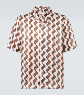 Camisa bowling Roberto de seda estampada | Frescobol Carioca