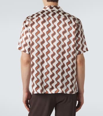 Camisa bowling Roberto de seda estampada | Frescobol Carioca