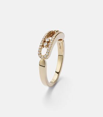Anillo Baby Move de oro de 18 ct con diamantes | Messika