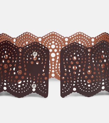 皮革束腹腰带 | Alaïa