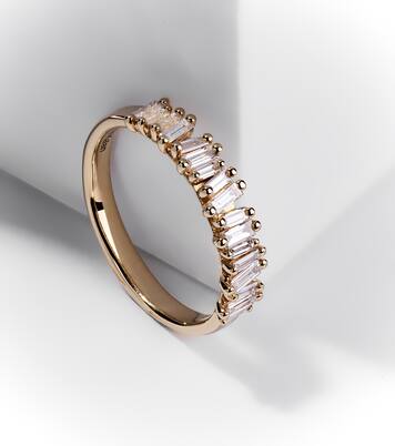 Fireworks 18kt gold ring with diamonds | Suzanne Kalan