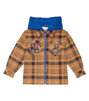 Checked hooded jacket | Marc Jacobs Kids