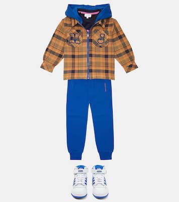 Checked hooded jacket | Marc Jacobs Kids