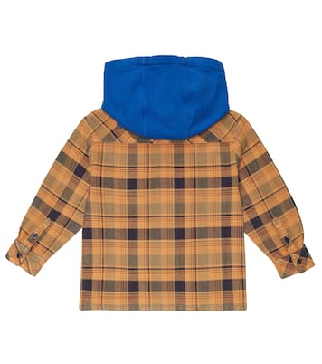 Checked hooded jacket | Marc Jacobs Kids