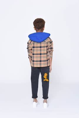 Checked hooded jacket | Marc Jacobs Kids