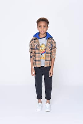 Checked hooded jacket | Marc Jacobs Kids