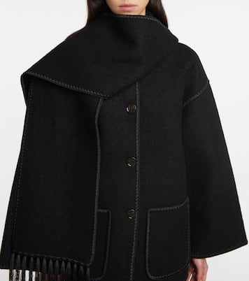 Embroidered wool-blend scarf jacket | Toteme