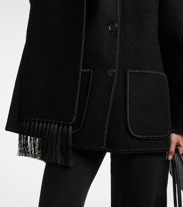 Embroidered wool-blend scarf jacket | Toteme