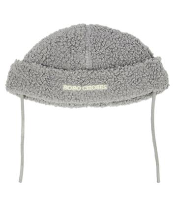 Baby logo faux shearling beanie | Bobo Choses