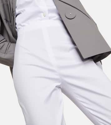Pantaloni slim in misto cotone | Prada