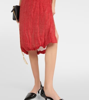 Robe midi Yara en lin et soie | Khaite