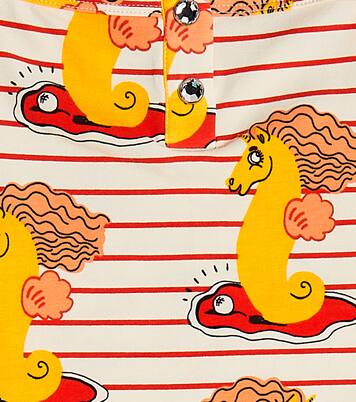 Printed cotton-blend top | Mini Rodini