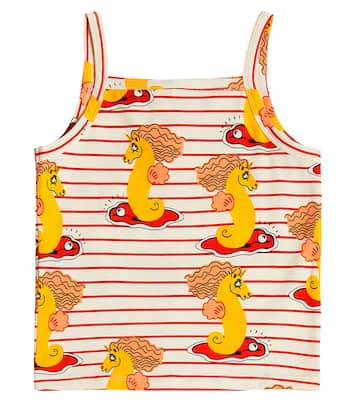 Printed cotton-blend top | Mini Rodini