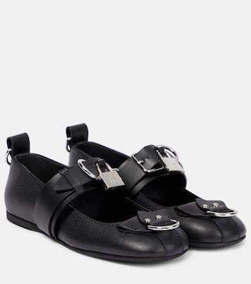 Lock leather ballet flats | JW Anderson