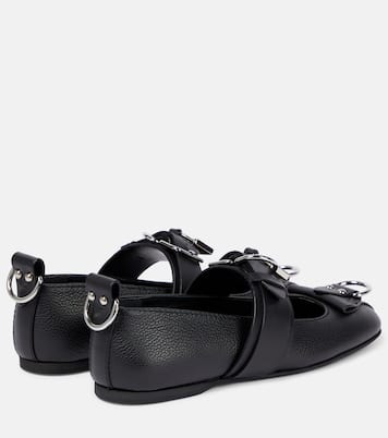Lock leather ballet flats | JW Anderson