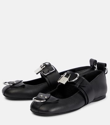Lock leather ballet flats | JW Anderson