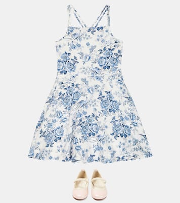 Floral linen and cotton dress | Polo Ralph Lauren Kids