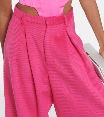 Pantalon ample à taille haute en crêpe | Giuseppe di Morabito