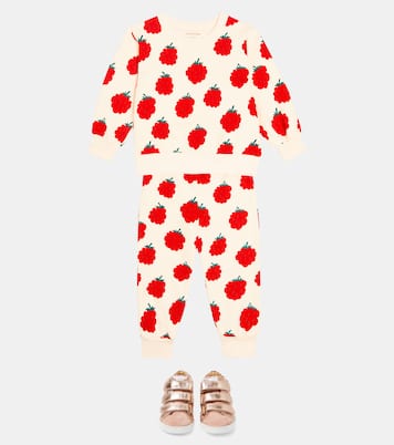 Raspberries cotton jersey sweatshirt | Tinycottons
