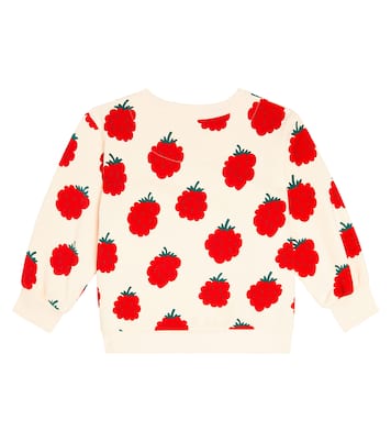 Raspberries cotton jersey sweatshirt | Tinycottons