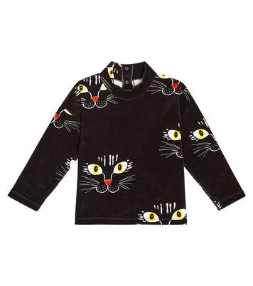 Printed cotton velour sweatshirt | Mini Rodini