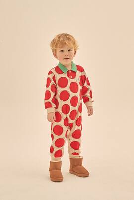 Baby printed cotton jersey onesie | Jellymallow