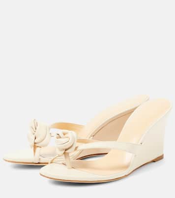 Wedge-Sandalen aus Leder | Magda Butrym