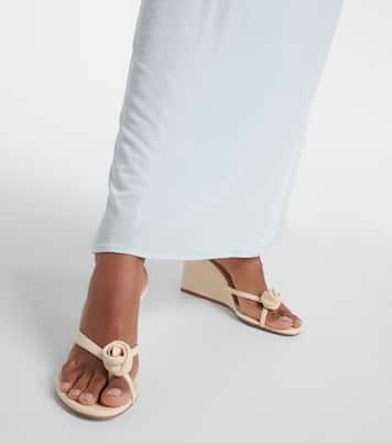 Wedge-Sandalen aus Leder | Magda Butrym