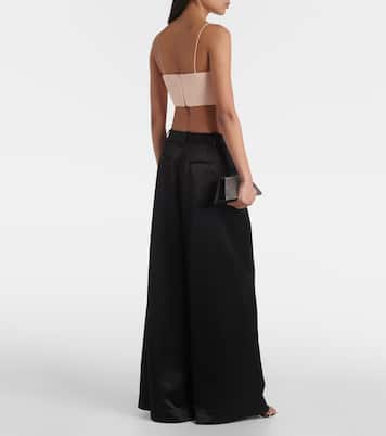 Bustier-Top aus Satin | Alex Perry