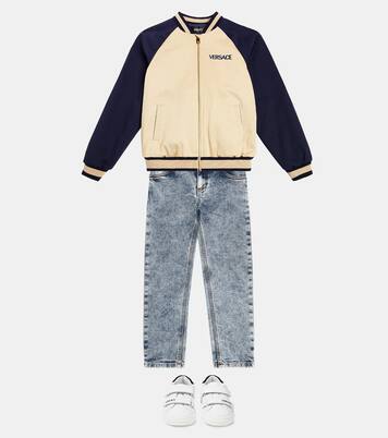 Mid-rise straight jeans | Versace Kids