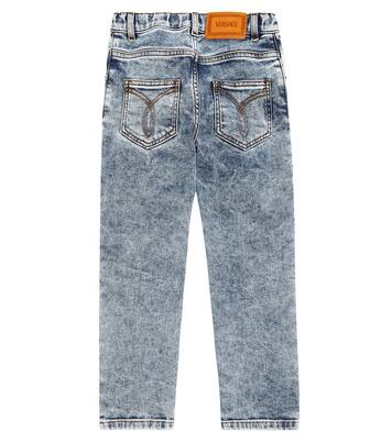 Mid-rise straight jeans | Versace Kids