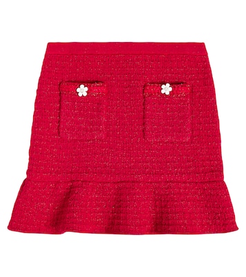 Embellished peplum tweed skirt | Self-Portrait Kids