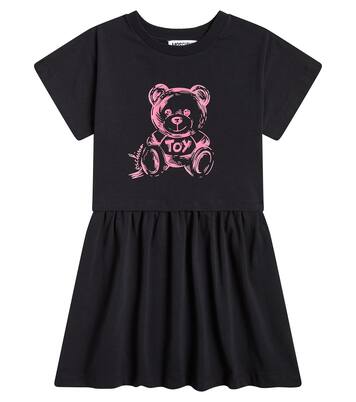 Teddy Bear cotton-blend jersey dress | Moschino Kids